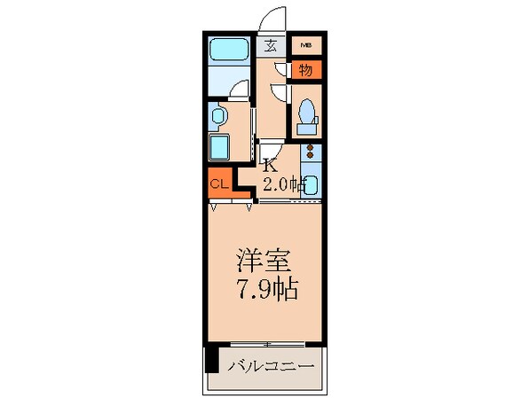 グランシス江坂の物件間取画像